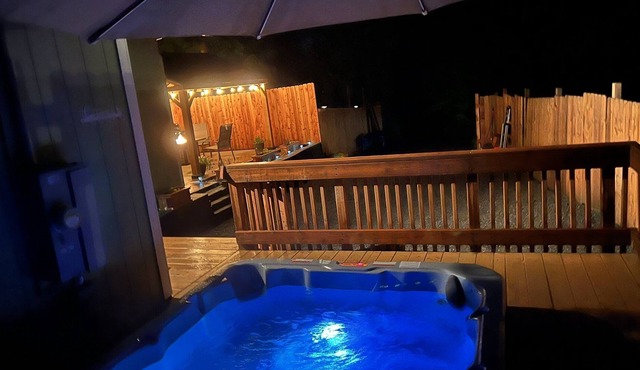 Private Chalet with hot tub.