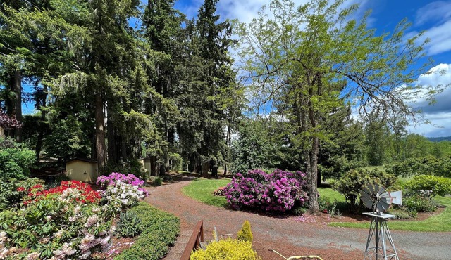 Private country apt close to U of O and Hiking at Mt Pisgah. Peaceful setting.