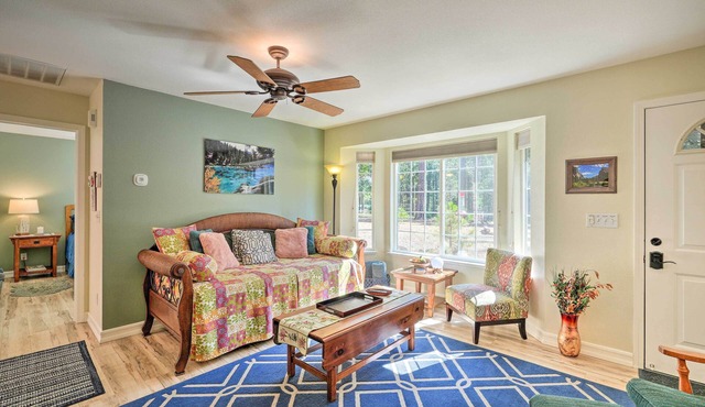Private Deck: Pollock Pines Apt on 5 Acres