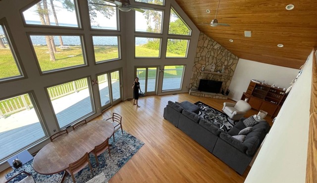 Private Dock and 200ft Shoreline w Panorama View