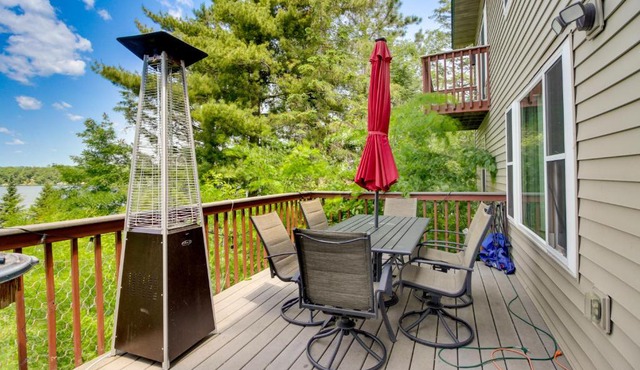 Private Dock: Lakefront Family Home in Outing