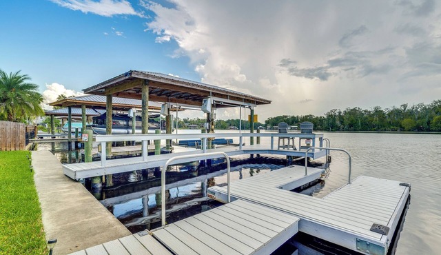 Private Dock & Water Views! Homosassa Retreat