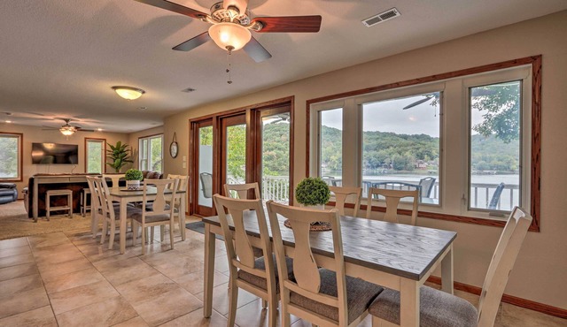 Private Dock! Waterfront Group Haven in Camdenton
