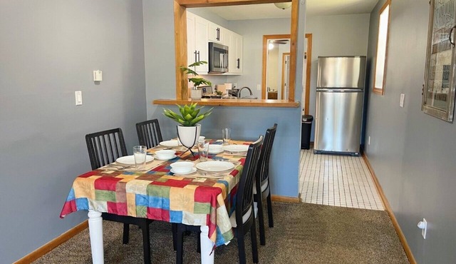 Private Downtown Apt, King Bed, Jet Bath, Fireplace, Grill, near Indiana Dunes