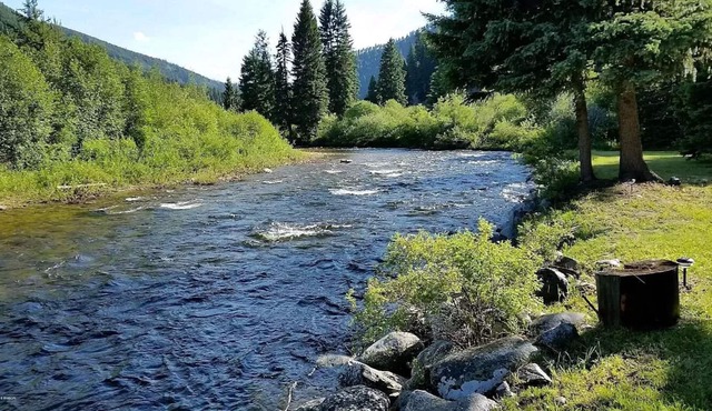 Private East Fork River Cabin, 2 acres, 30 minutes to ski hill & Darby