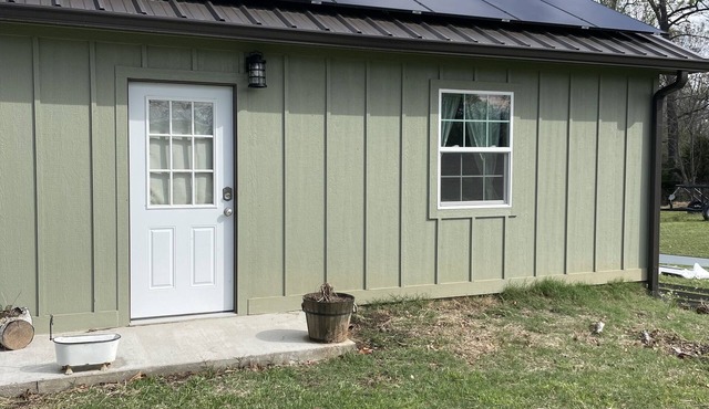Private Efficiency Style Ranch House located on 12 acres in East Texas.