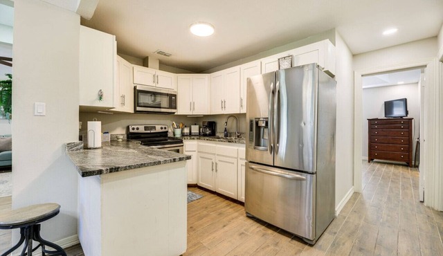 Private Fenced Backyard Pet Friendly Grill