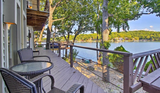 Private Fire Pit & Dock: Lakefront Missouri Home