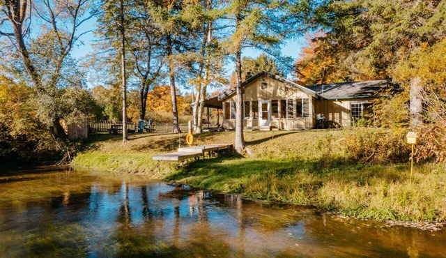Private fishing, close to skiing and snowmobiling!