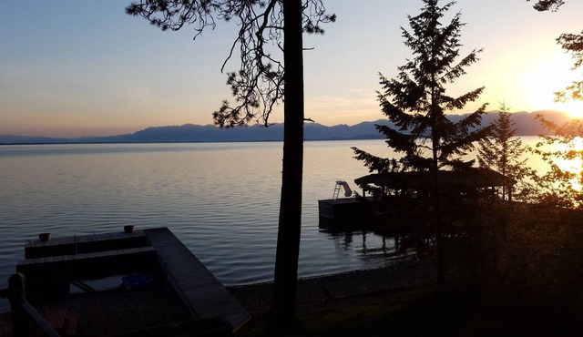 Private Flathead Lake House with unobstructed views into Glacier Park