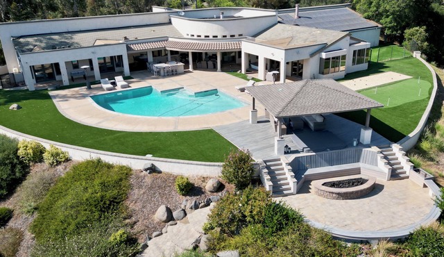 Private Gated 6-BDR Luxury Estate - Gym, Sauna, Cold Plunge, Pool. Lake View!