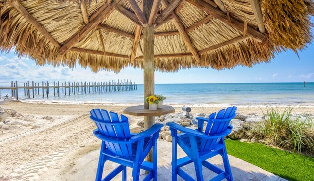 Private, Gated, Oceanfront, Beachfront 5-Star Estate with dock, putting green.