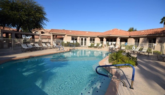 PRIVATE GATED VACATION CONDO WITH HEATED POOL, SPA, FITNESS ROOM, PATIO, GARAGE