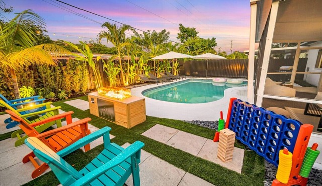 Private Heated Pool Home in Plantation Near Fort Lauderdale Beaches – Sleeps 8