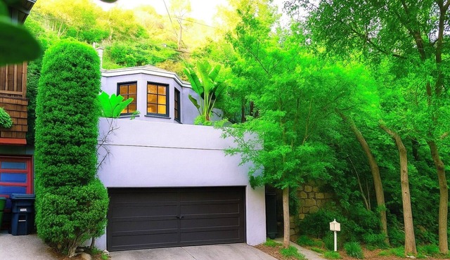 PRIVATE HOLLYWOOD HILLS ESTATE+VIEWS+OUTDOOR DECKS+GARDEN+GARAGE+SLEEPS 8-10
