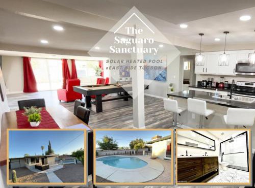 Private Home - Heated Pool, Billiards, Darts, Foosball, Fireplace, 5 Smart TVs, BBQ, Cotton Bedding - The Saguaro Sanctuary, Pool Heat Optional