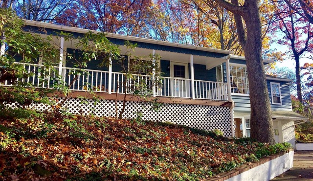 Private home in a peaceful setting close to town.