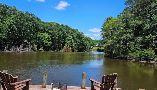 Private home on creek with dock.