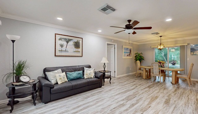 Private home with plenty of space, private backyard, and grill
