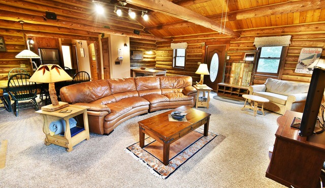 Private Hot Tub! Log Cabin on Quiet Street. Easy Drive to 6 Ski Areas, Dining