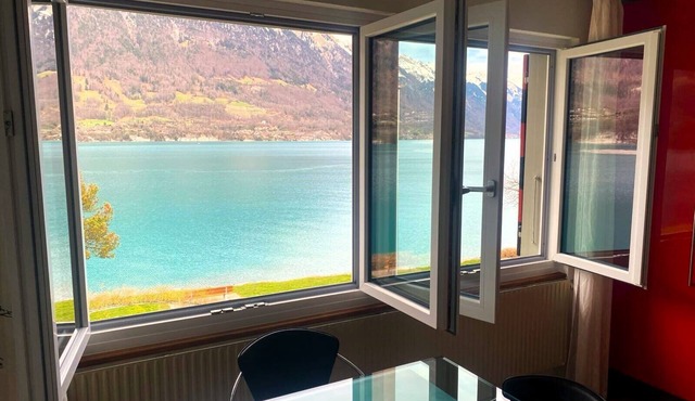 Private House. Directly on Lake Brienz. Garden & BBQ. Amazing Views. Sleeps 10