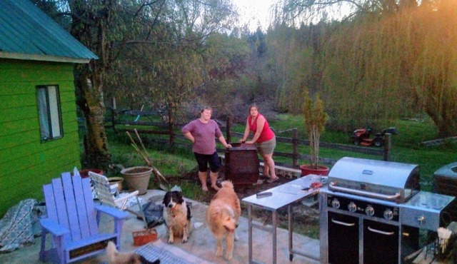 Private house on the river