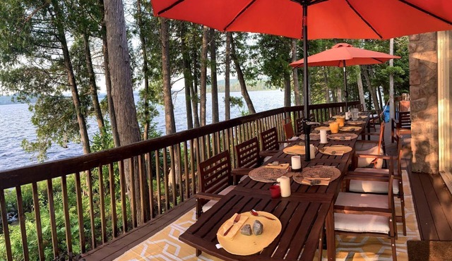 Private Island Getaway for Family and Group Glamping on Edge of Algonquin Park, Ontario