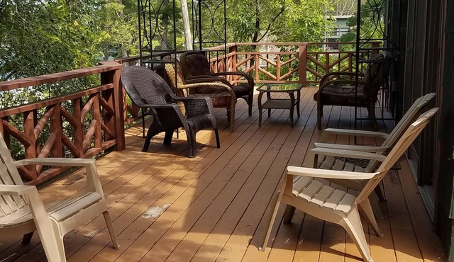 Private Lake George waterfront home with large deck and great views