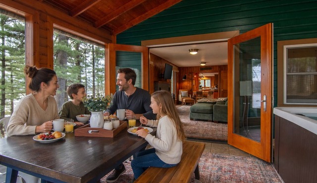 Private Lakefront Cabin with Pontoon & Hot Tub