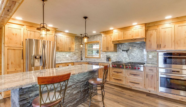 Private Lakefront Emily Home w/Yard & Fire Pit!