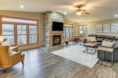 Private Lakefront Home with Game Room in Aurora!