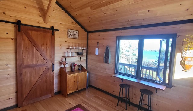 Private lakeview cabin w/gazebo, firepit, beach access, hiking trails, waterfall