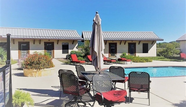 Private lodge/hotel-vibe property near the Frio River w/private pool on 5 acres