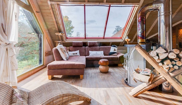 Private loft with bubble bath and sauna in Niderviller in Alsace.