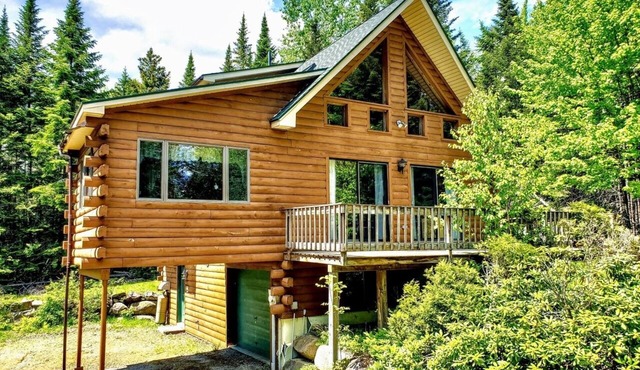 Private Log Home in Rangeley! With marina access.