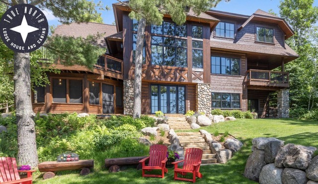 Private Luxury Compound on the Gull Lake Chain with Theater, Tennis, Sauna, Hot Tub (25+ pp.)