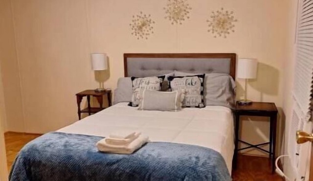 Private manufactured studio designed to accommodate single individual or couple.