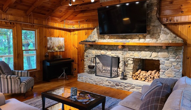 Private mountain cabin surrounded by Nat'l Forest! Visit wineries, hike the AT!