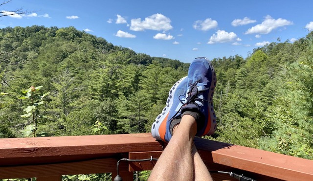 Private Mountain View cabin on 5 acres, great patio with creek below back patio.