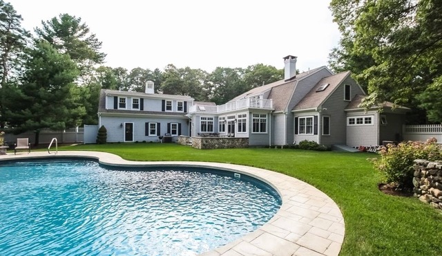 Private Nantucket style home with heated pool and beach pass