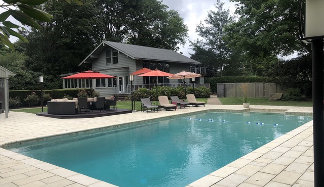 Private Oasis with Pool & 2 Pickleball Courts in Pier Area, near Town Beach