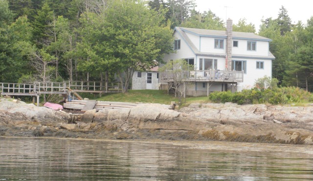 Private Ocean Front property with bathing cove and deep water swimming