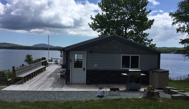 Private oceanfront cabin, quiet location, over looking Mount Desert Island