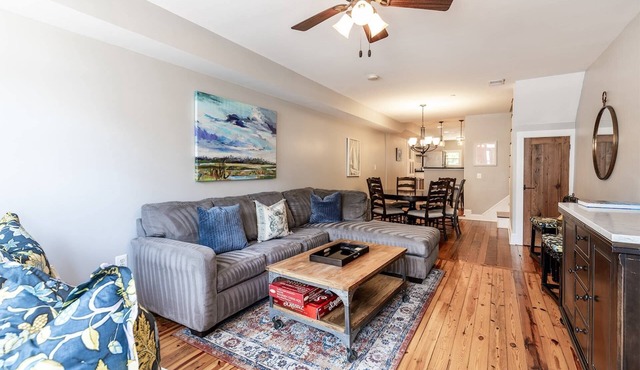 Private Patio at Charming Hanover House Across from USNA Gate 3