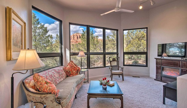 Private Patio & Red Rock Views: Sedona Apt!