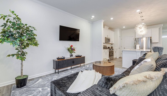 Private Patio! Sleek & Stylish Smithfield Townhome