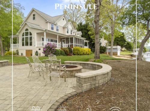 Private Peninsula Home with Lake Views