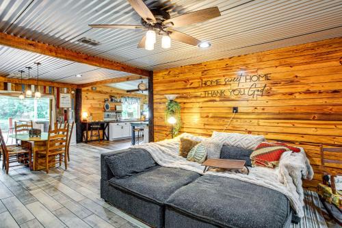 Private Pond Cabin with Fire Pit and Deck