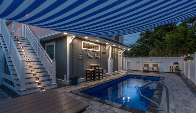 Private Pool Downtown Dewey Ocean Block Beach House