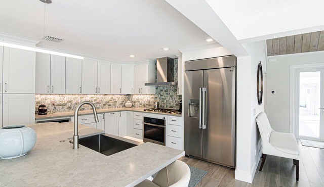 Private pool home in gated community at beach totally renovated "salty modern "